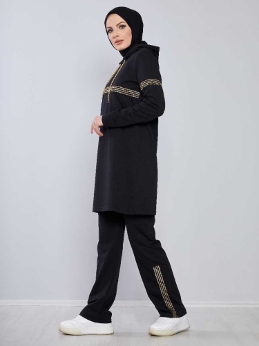 Hooded Tracksuit TRN1017 Black - 2