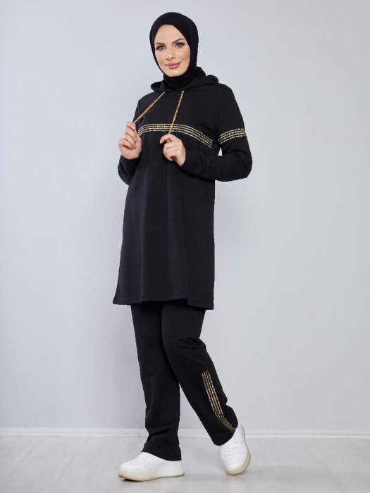 Hooded Tracksuit TRN1017 Black - 6