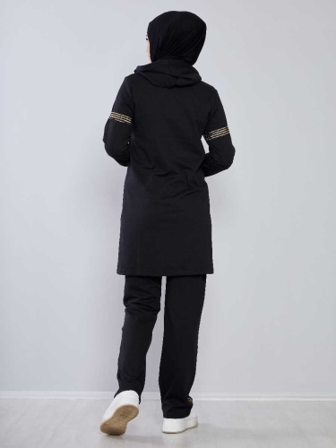 Hooded Tracksuit TRN1017 Black - 7