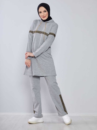 Hooded Tracksuit TRN1017 Grey - 2