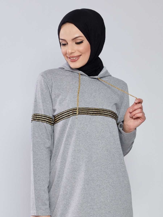 Hooded Tracksuit TRN1017 Grey - 4