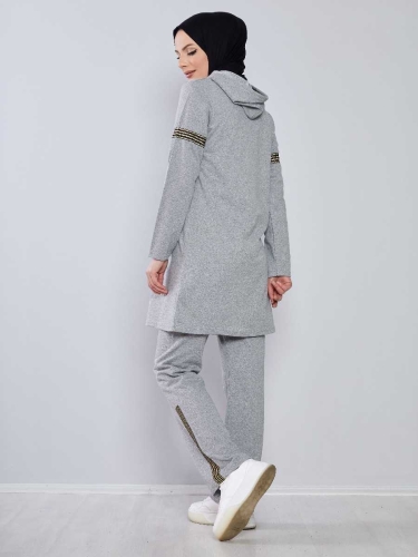 Hooded Tracksuit TRN1017 Grey - 6