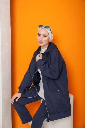 Tracksuit Set BRC5025 - Navy Blue - 2