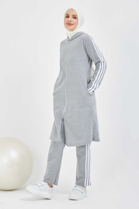 Tracksuit Set TRN1018 -Gray - 2