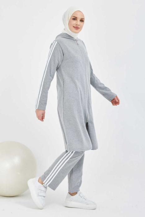 Tracksuit Set TRN1018 -Gray - 4