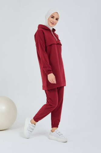 Tracksuit Set TRN1019 Bordeaux - 1