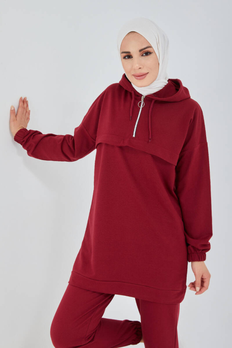 Tracksuit Set TRN1019 Bordeaux - 2