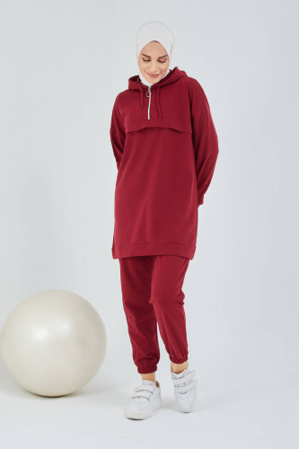 Tracksuit Set TRN1019 Bordeaux - 8