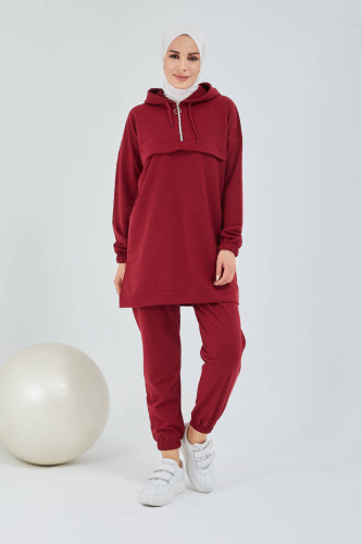 Tracksuit Set TRN1019 Bordeaux - 3