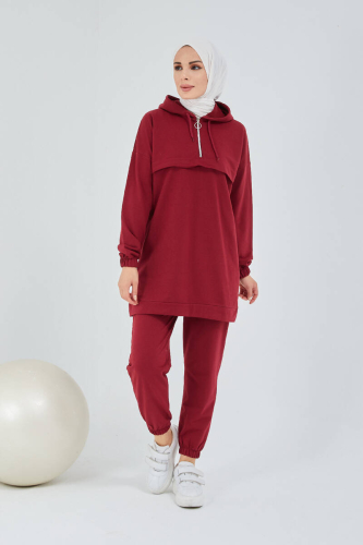 Tracksuit Set TRN1019 Bordeaux - 4