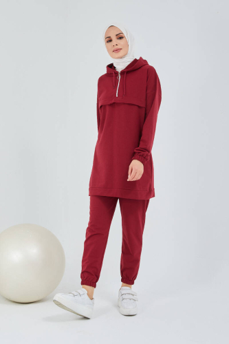 Tracksuit Set TRN1019 Bordeaux - 5