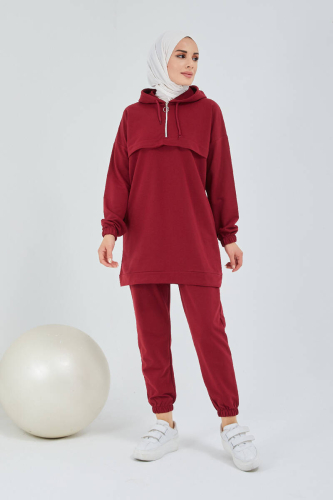 Tracksuit Set TRN1019 Bordeaux - 6