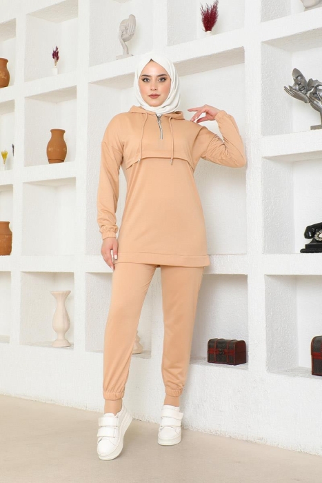 Tracksuit Set TRN1019 Latte - 2