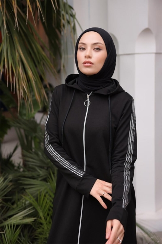 Unlined - Abaya -BTS0008 - Black - 2