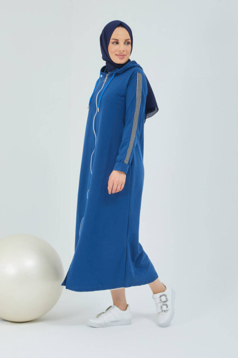 Unlined - Abaya -BTS0008 - Indigo - 3