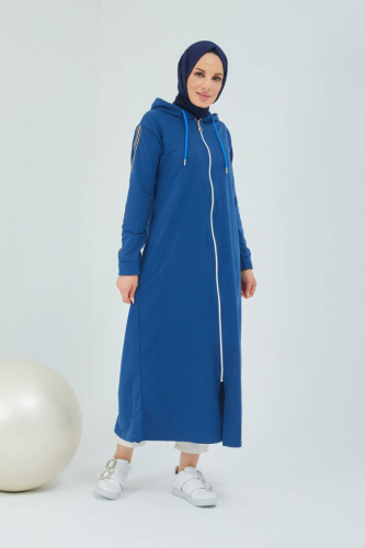 Unlined - Abaya -BTS0008 - Indigo - 5