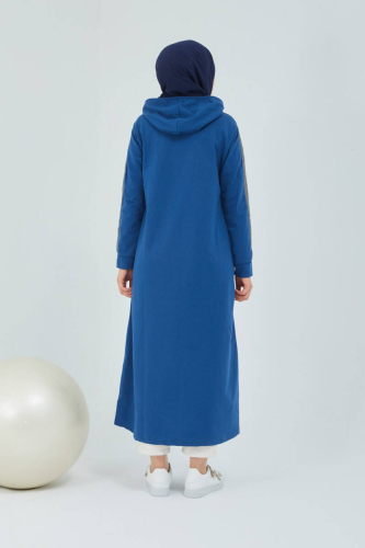 Unlined - Abaya -BTS0008 - Indigo - 7