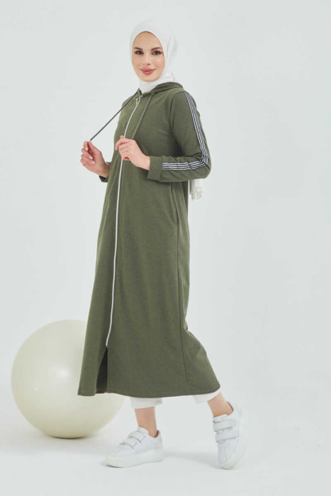 Unlined - Abaya -BTS0008 - khaki - 2