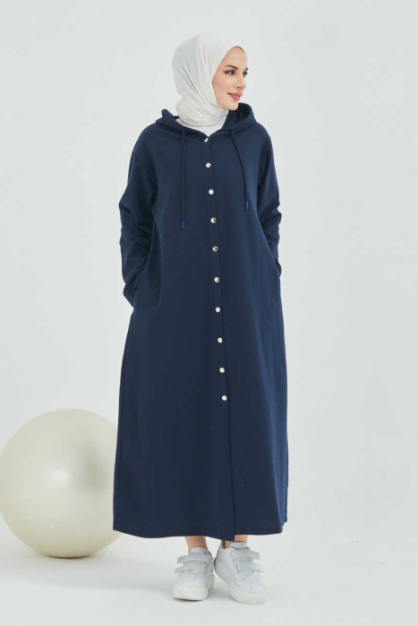 Unlined - Topcoat _ BTC0003 - Navy Blue - 2